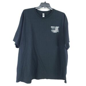 Mens 3XL Try That In A Small Town Graphic Tee Black Short Sleeve